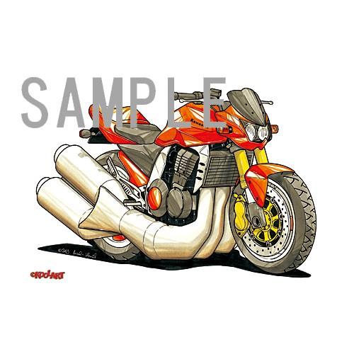 イラスト カワサキZ1000（オレンジ） : MotorParade - 通販 - Yahoo