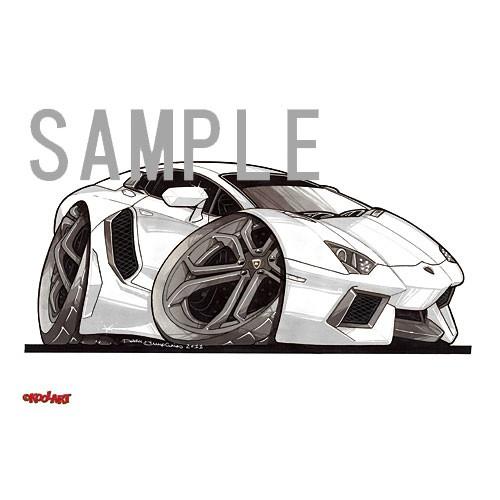 イラスト アヴェンタドール 白 前 P3105wgi Motorparade 通販 Yahoo ショッピング