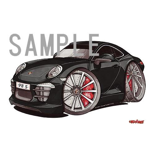 イラスト ポルシェ911カレラs 991 黒 P3109gi Motorparade 通販 Yahoo ショッピング