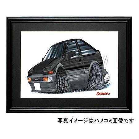 イラスト 86トレノ（3Dr・黒/銀） : MotorParade - 通販 - Yahoo