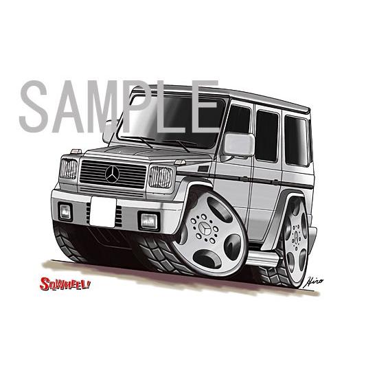 イラスト Gクラス W463（銀） : MotorParade - 通販 - Yahoo!ショッピング