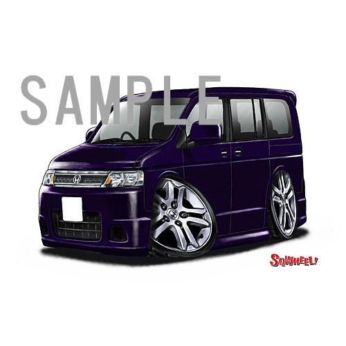 イラスト ステップワゴン 2代目後期 紫 S0031pgi Motorparade 通販 Yahoo ショッピング