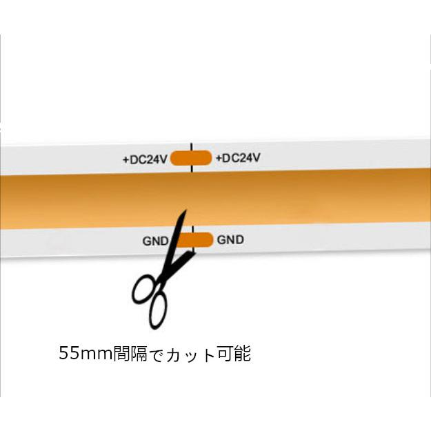 2021新作モデル 極薄2mm ホワイト LED テープライト 12V汎用 5m COB