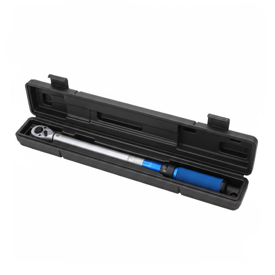 プレセット型 トルクレンチ 5〜60N・m 3/8 差込角9.5mm ラチェット 整備 工具 メンテナンス 青 / 158-131 ...