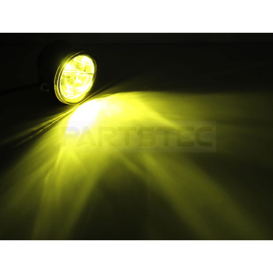 トヨタ プリウスα 40系 ZVW40 LED フォグ ランプ ユニット 左右 イエロー 黄色 3000k H8 H11 H16 汎用 社外品 BMW風 後付 / 147-72｜motorpower5｜06