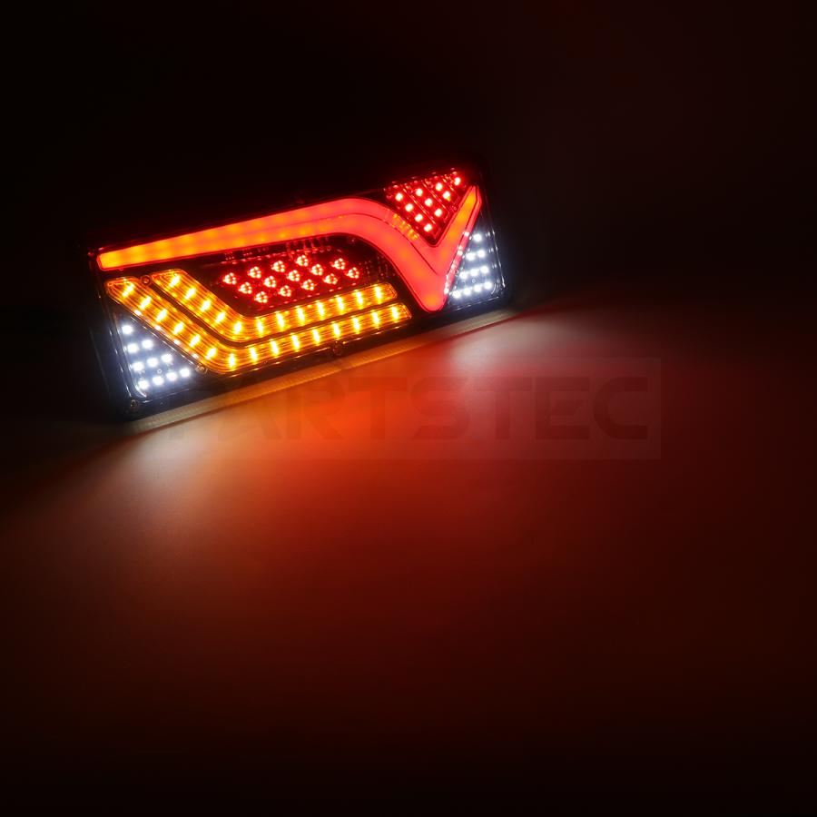 24V トラック LED テールランプ シーケンシャル ウィンカー 左右セット 