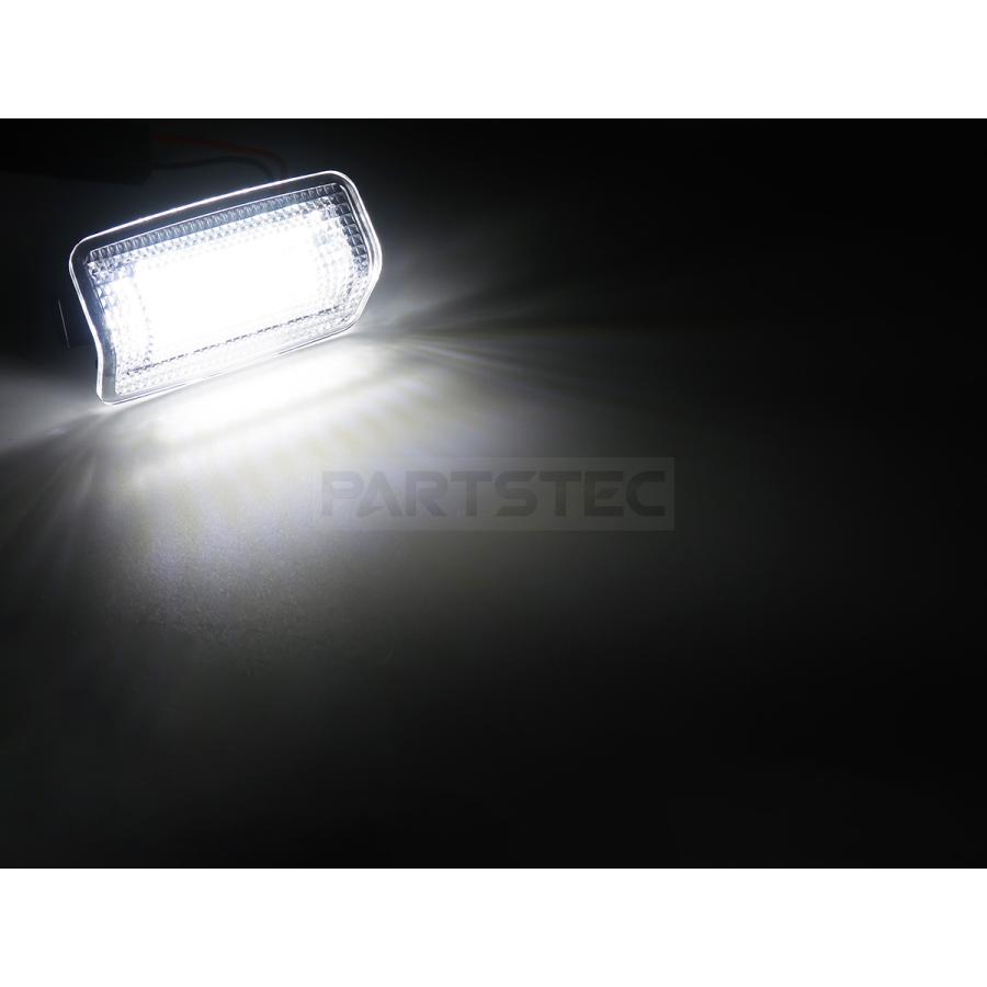 クラウン トヨタ LED ドア カーテシランプ クリアレンズ ホワイト 北米