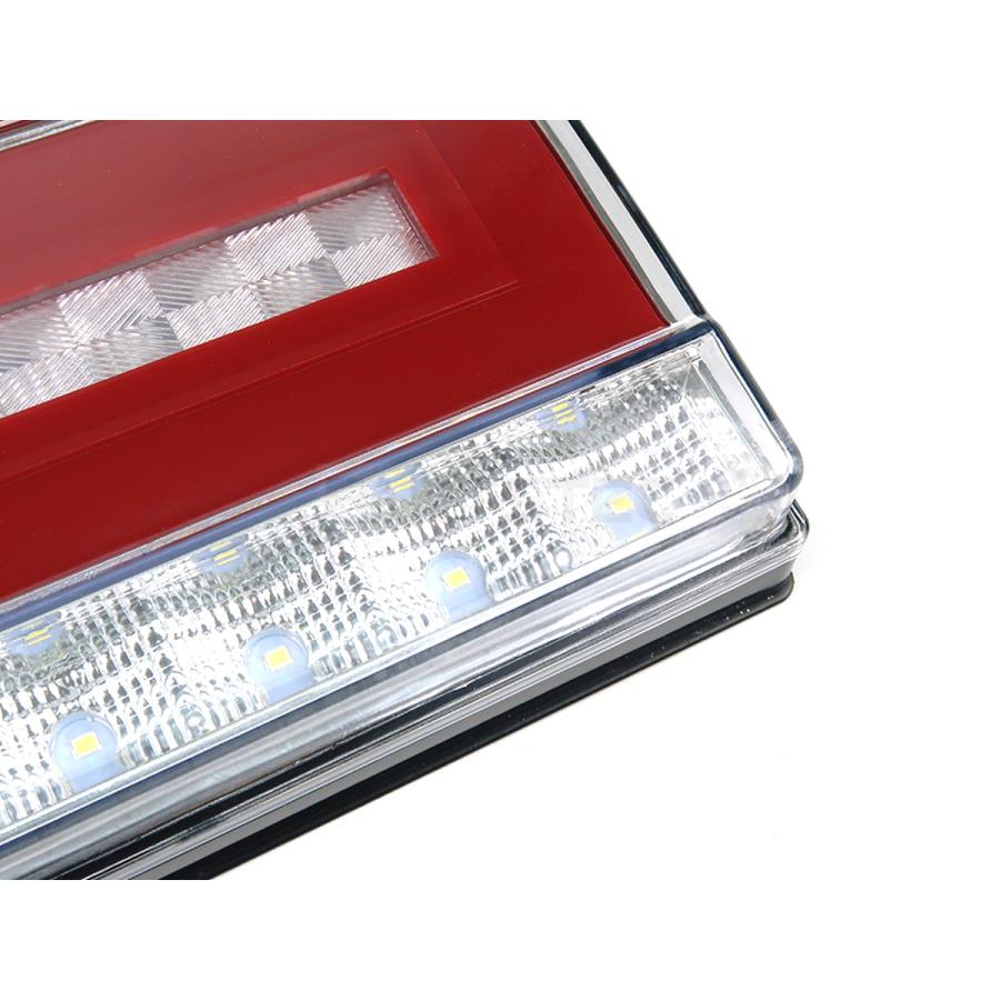 LEDテールランプ クリア/レッド ウインカー　シーケンシャル　トラック 左右 ハイゼット レッドクリア S200系 ハイゼットトラック ジャンボ LED