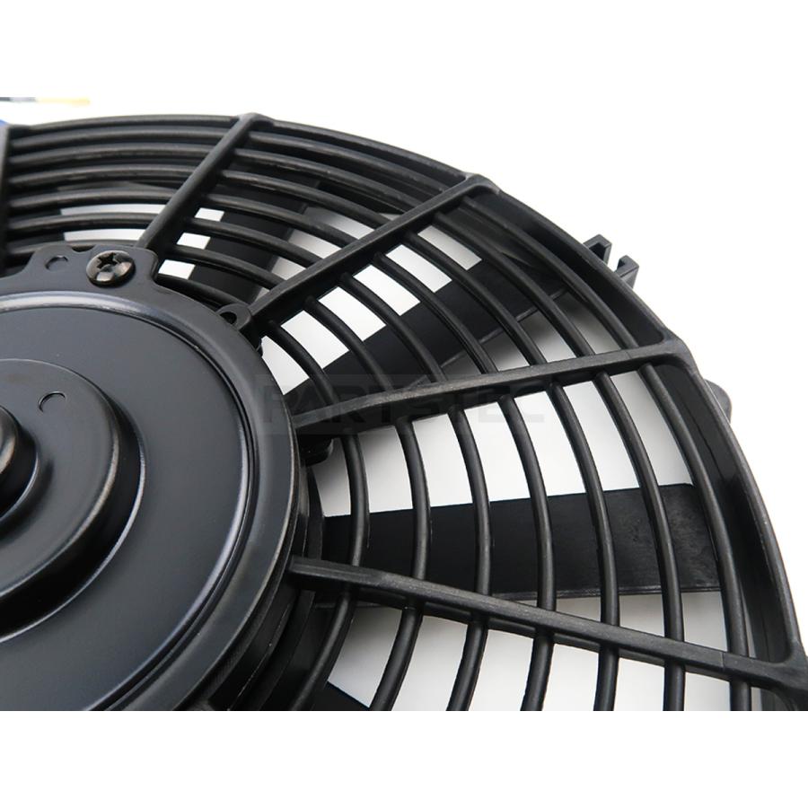 12インチ 汎用 電動ファン 薄型 プッシュ式 プル式 兼用 12V