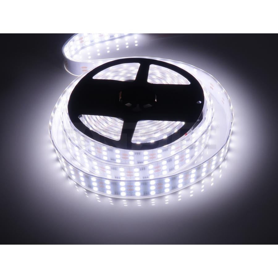 12V LED テープライト 5m 白 ホワイト SMD5050 3列 LED900発 劣化防止 