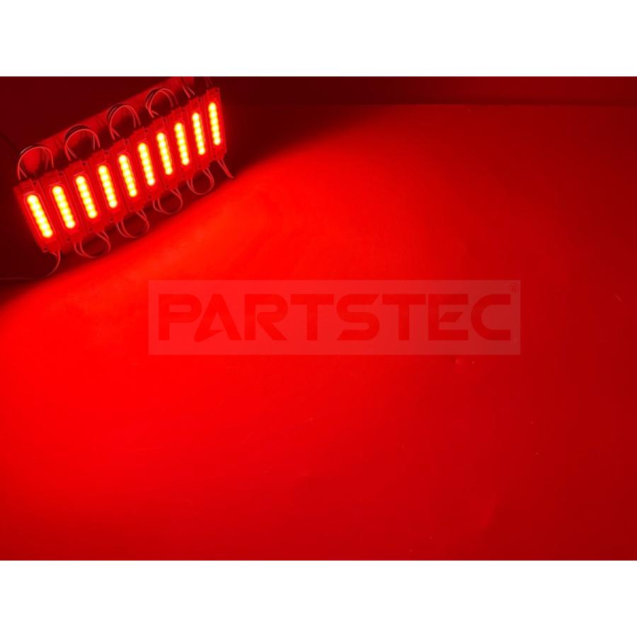 24V トラック LED COB シャーシマーカー 10個 レッド 赤 タイヤ灯