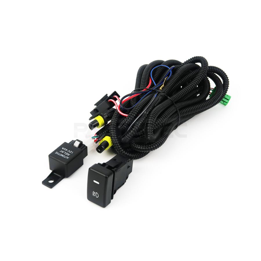 フィット HV GP1 フォグランプ 配線 LED スイッチ付 フォグ リレー