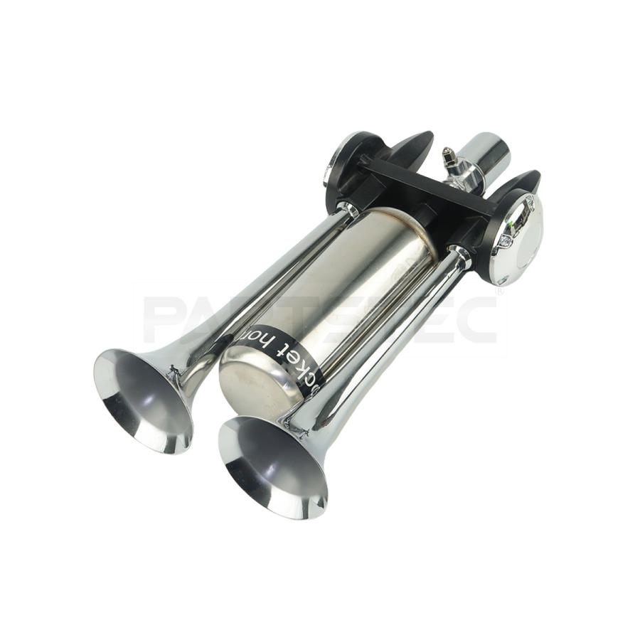 12V 24V 兼用 新幹線 エアホーン アルミダイキャスト製 デュアル