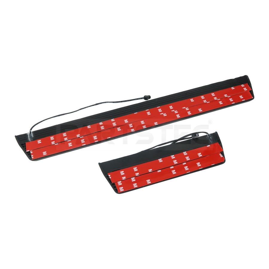 RAV4 50系 LED スカッフプレート 4枚セット シルバー LED点灯色 ブルー