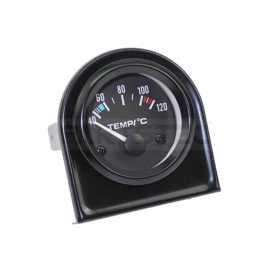 汎用 52mm 52Φ 水温計 LED バックライト 追加 メーター 1個 ブラック
