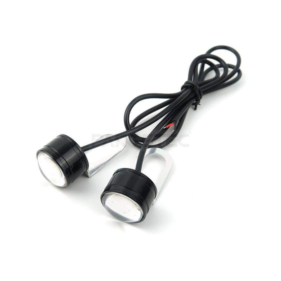 12V 汎用 LED 蛍ランプ ホタルランプ 2個 ステー付 デイライト 点滅