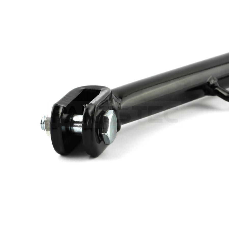 バイク 汎用 サイドスタンド セット ボルト・スプリング付 ブラック 黒