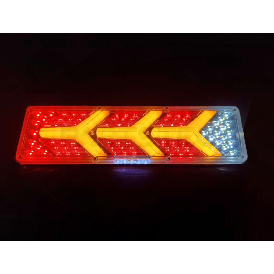 トラック LED テールランプ 左右セット 薄型 クリアレンズ 24V テール 