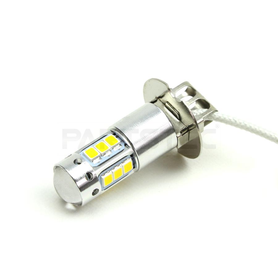 H3 LED ショート フォグ バルブ 黄色 イエロー プロジェクター レンズ