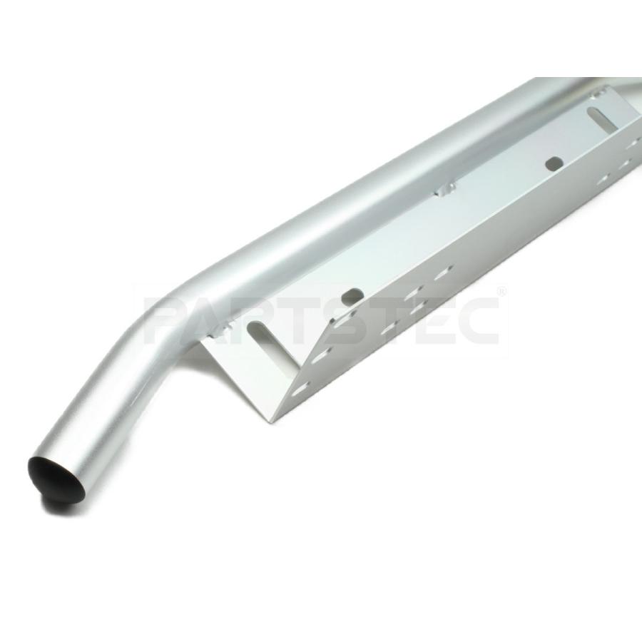 パイプバンパー グレー LEDライトステー ナンバープレート ワーク