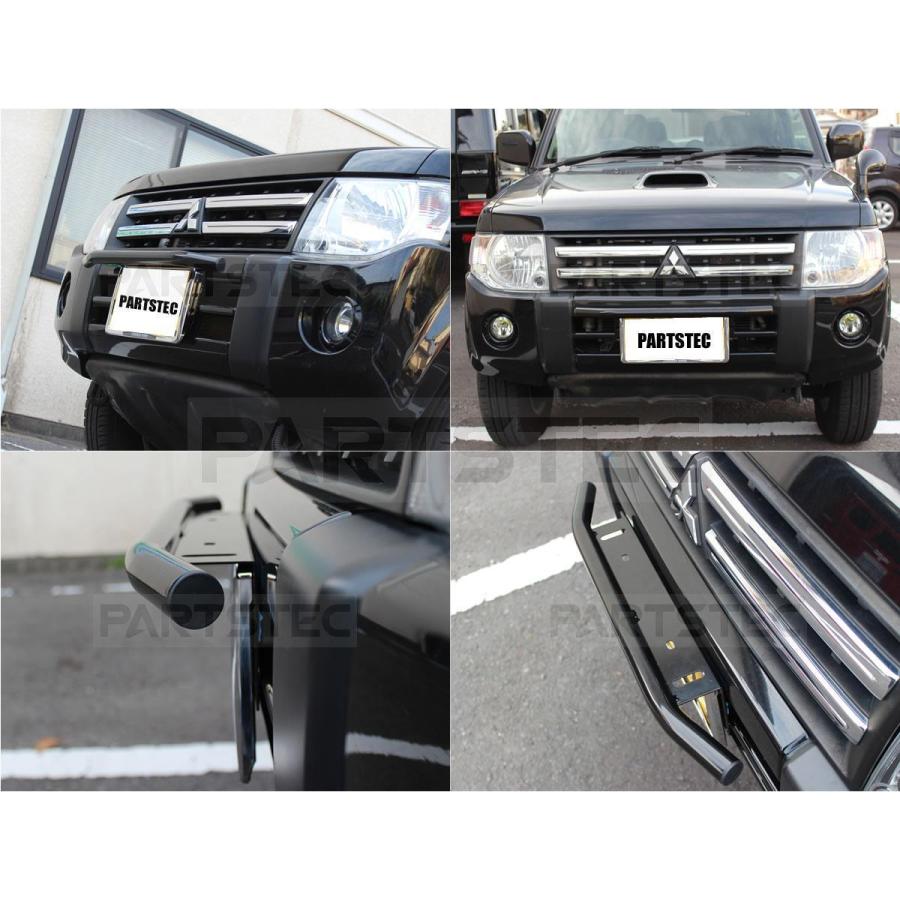 パイプバンパー グレー LEDライトステー ナンバープレート ワーク