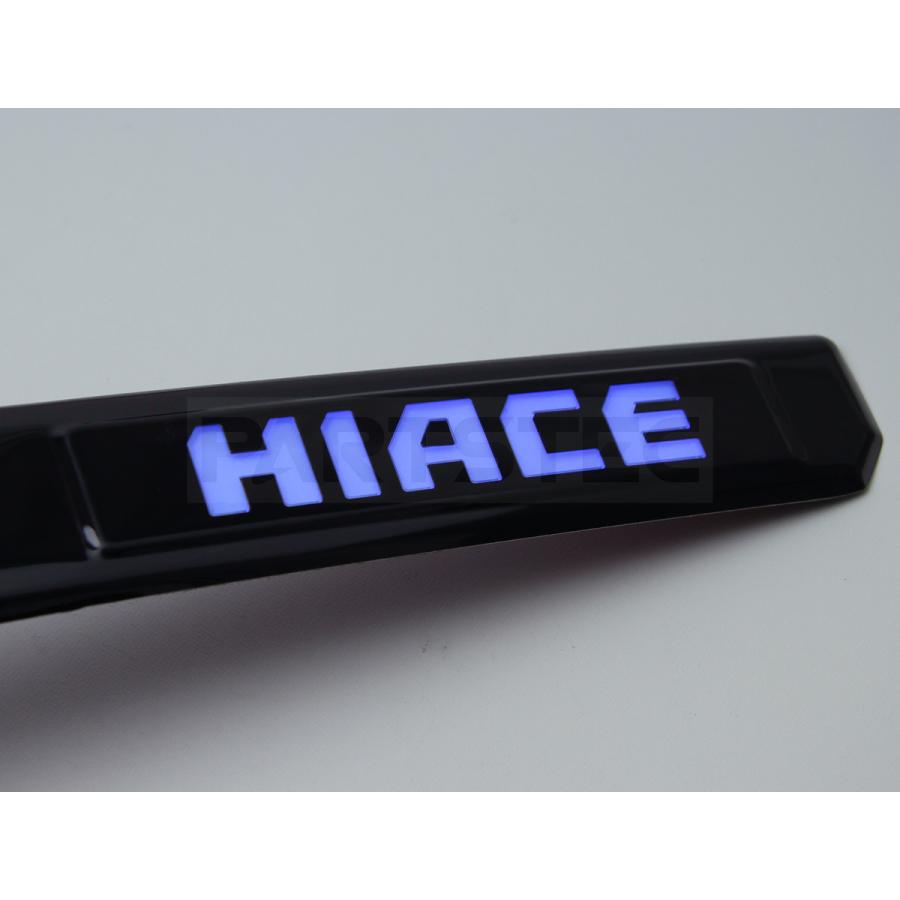 ハイエース □ハイエース 200系 フロント スカッフプレート LED