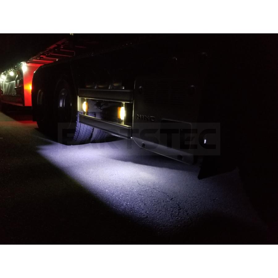 40個 ホワイト 白色 12V 24V LED ライト トラック タイヤ灯 サイドマーカー アンダー ランプ 作業灯 S25 10個連結×4  40コマ/132-1×40 B-3 :132-1x40:MOTOR POWER 7 - 通販 - Yahoo!ショッピング