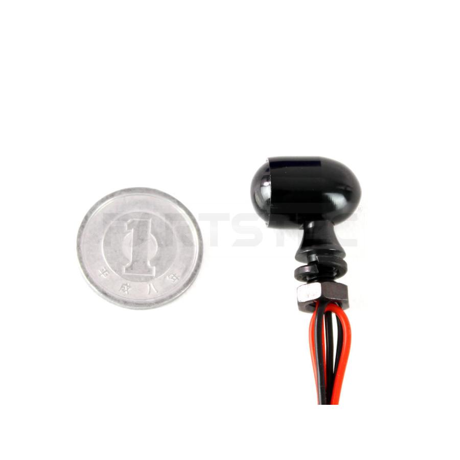 □バイク ウインカー 小型 ミニ LED 4個セット 汎用 ハーレー カフェ