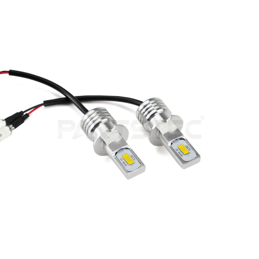 12V 24V H3 LED フォグランプ 100W級 黄 イエロー 2個 バルブ