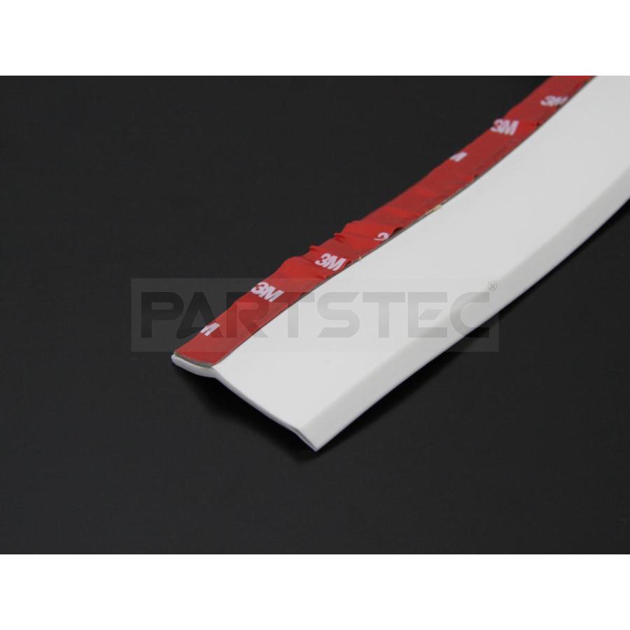 汎用 アンダー リップスポイラー モール ラバー製 3個 ホワイト 白 2.5