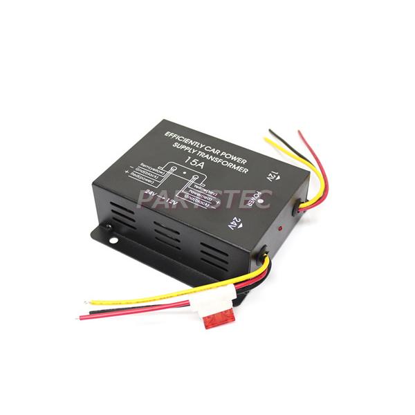 15A 24V→12V デコデコ コンバーター DC-DC 電圧変換器 + オーディオ