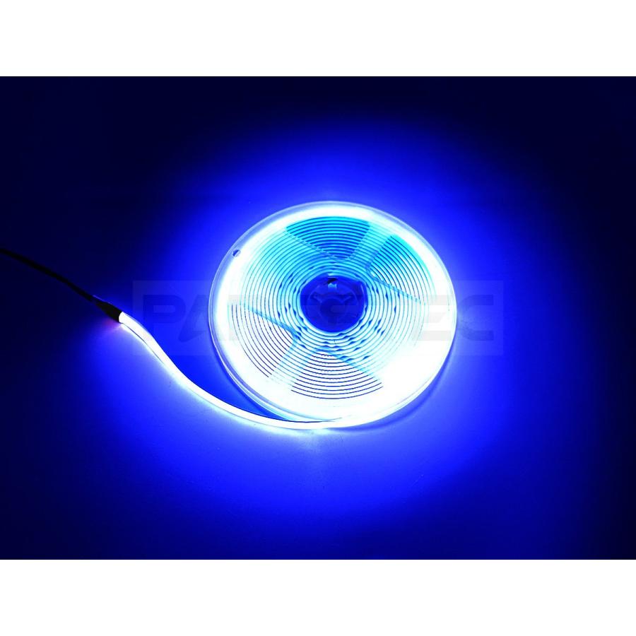 LED テープライト 5m ブルー 青 24V 極薄 美点灯 COB 面発光 幅8mm