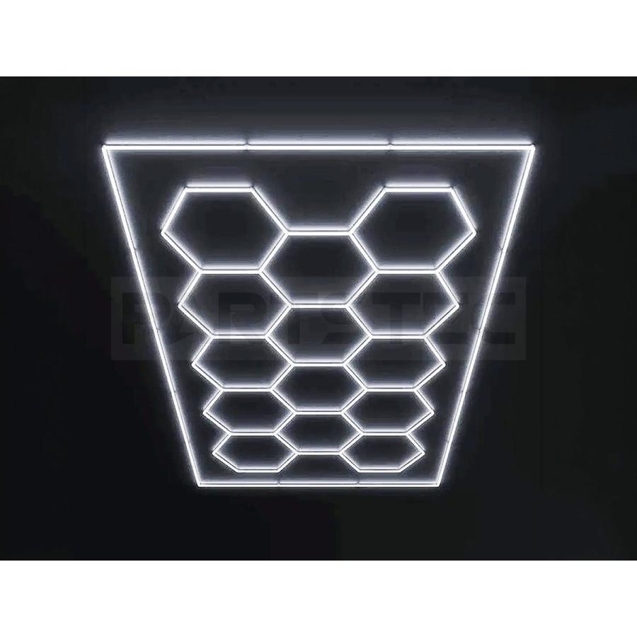 LED ガレージライト 六角形 430W 51600lm 14個セット ハニカム