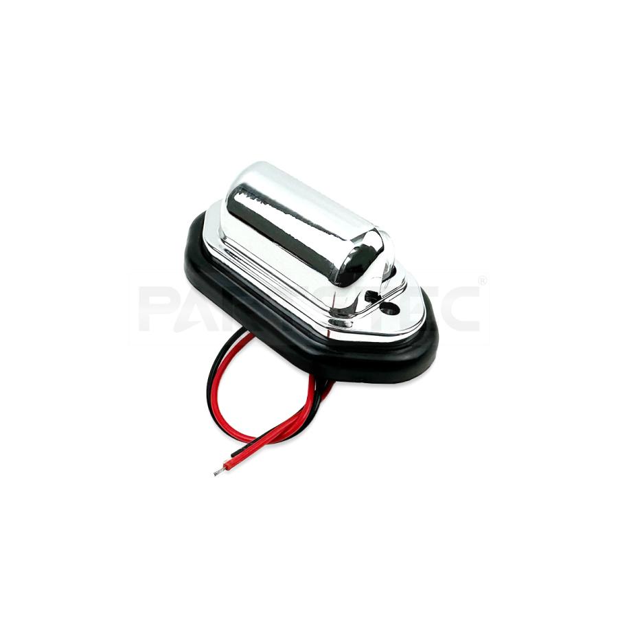 ナンバー灯 LED 2個 12V 24V 汎用 メッキ マルチ ライセンスランプ
