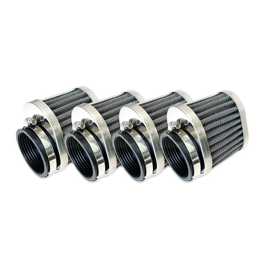 ZZR400 パワーフィルター 50mm 4個セット アルミ メッシュ エア