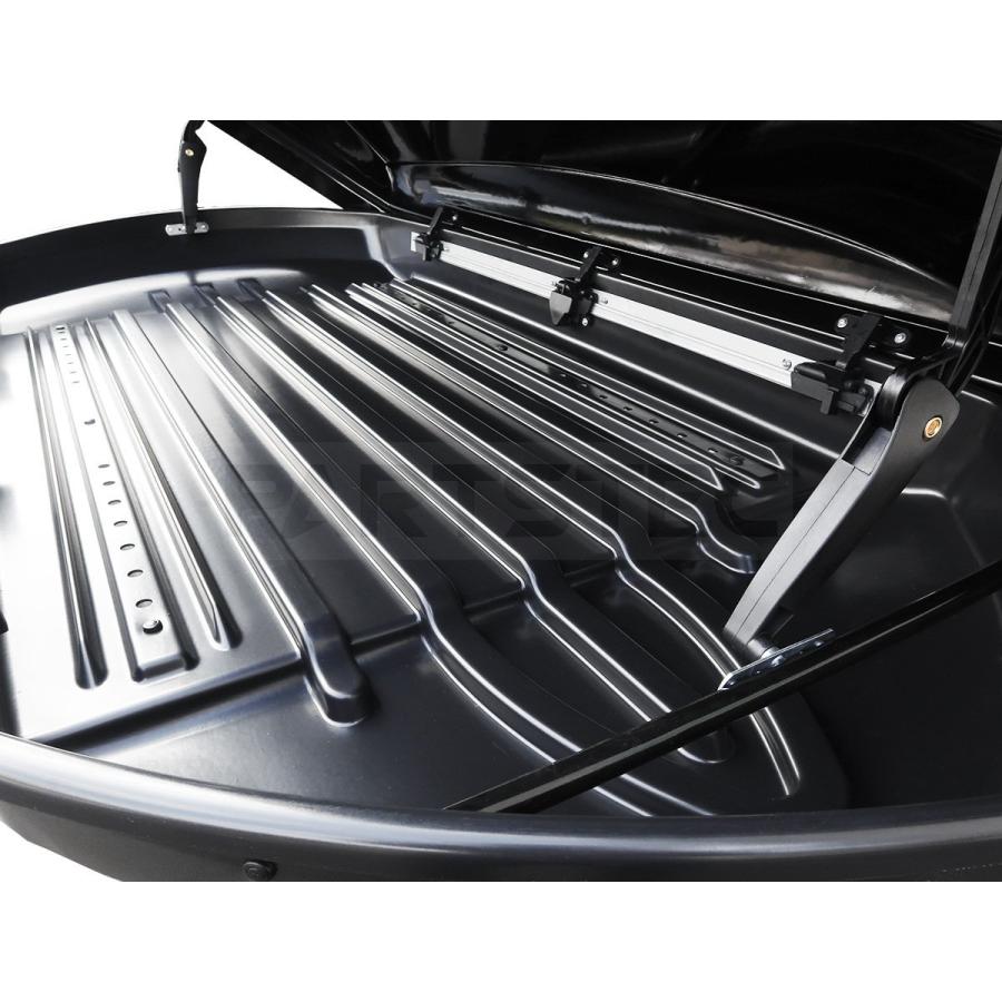 薄型 ルーフボックス 250L ブラック 黒 汎用 車 天井 収納 ケース