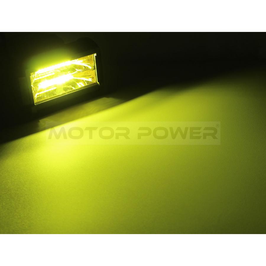 LED 300W ワークライト 黄色 フォグランプ リレー配線付 パイプバンパー ランドクルーザー □汎用 パイプバンパー付 ナンバープレート ライト