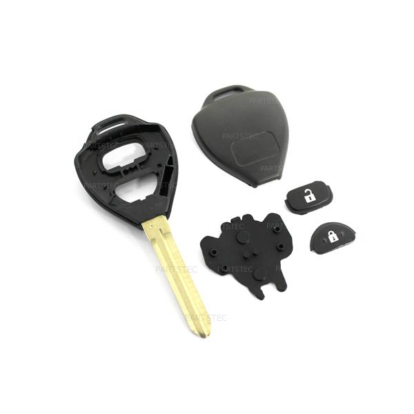 トヨタ（TOYOTA） ブランクキー 2ボタン ハイエース キーレス 純正品質