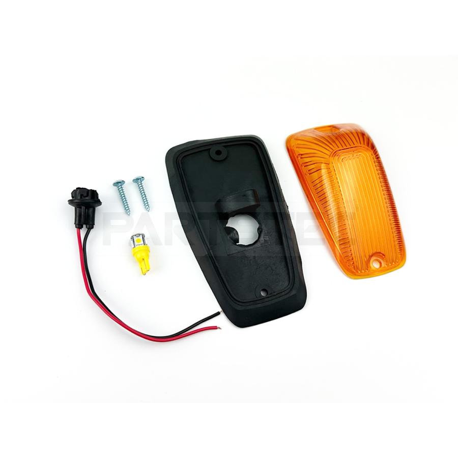 汎用 ルーフマーカー 5個セット アンバーレンズ T10 LED バルブ 電球