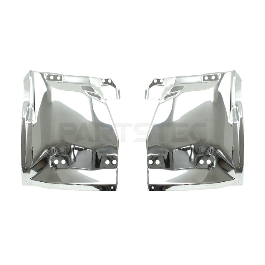 □いすゞ 07 エルフ 前期 メッキ マッドガード 左右セット スチール製