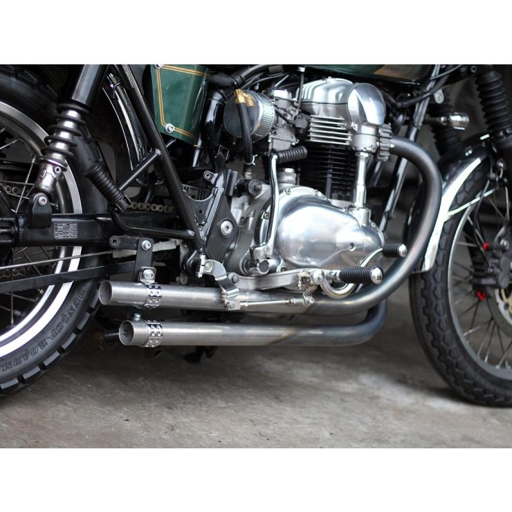 MOTOR ROCK W650/400用 オールドスタイル手曲げマフラー Type2 MOTOR ROCK W650/400用 オールドスタイル手曲げマフラー Type2