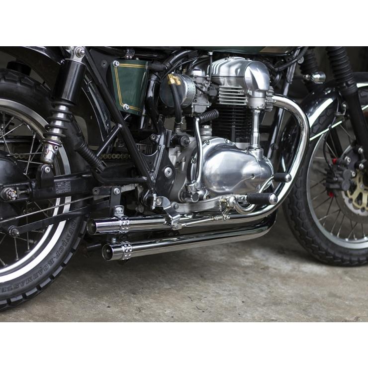 MOTOR ROCK W650/400用 オールドスタイル手曲げマフラー Type2 MOTOR ROCK W650/400用 オールドスタイル手曲げマフラー Type2