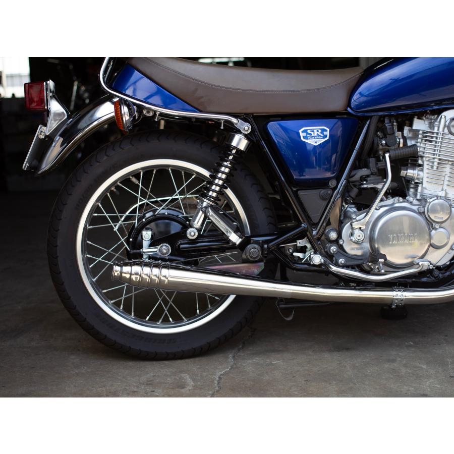 MOTOR ROCK SR400用 69メガホン 新型フルエキ ダウン FI車 : MOTOR