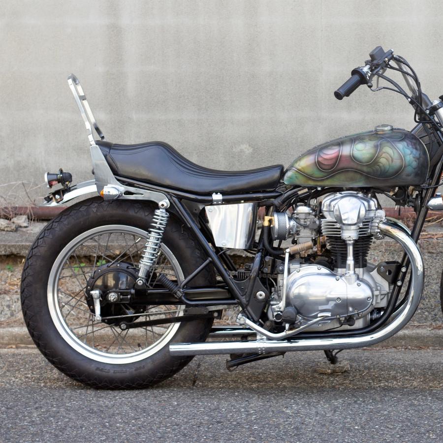 W650/400/800用 11インチ ショートサスペンション ブラック MOTOR ROCK