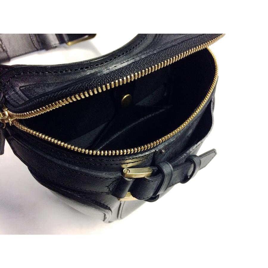 MOTOR ROCK × GAHO レザーバッグ Type B ブラック (MR-GO002B) : MOTOR 