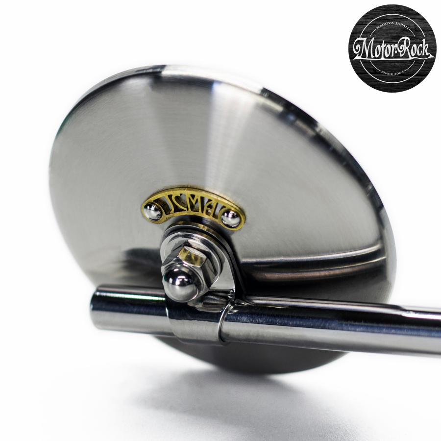 JCMA Φ80 モーターロックミラー ラウンドミラーヘアライン