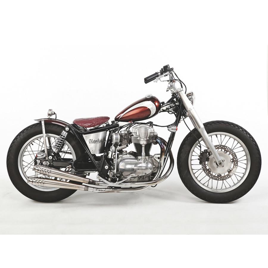 MOTOR ROCK W650/400用 フロントフォークカバー ポリッシュ (MR-SM007W