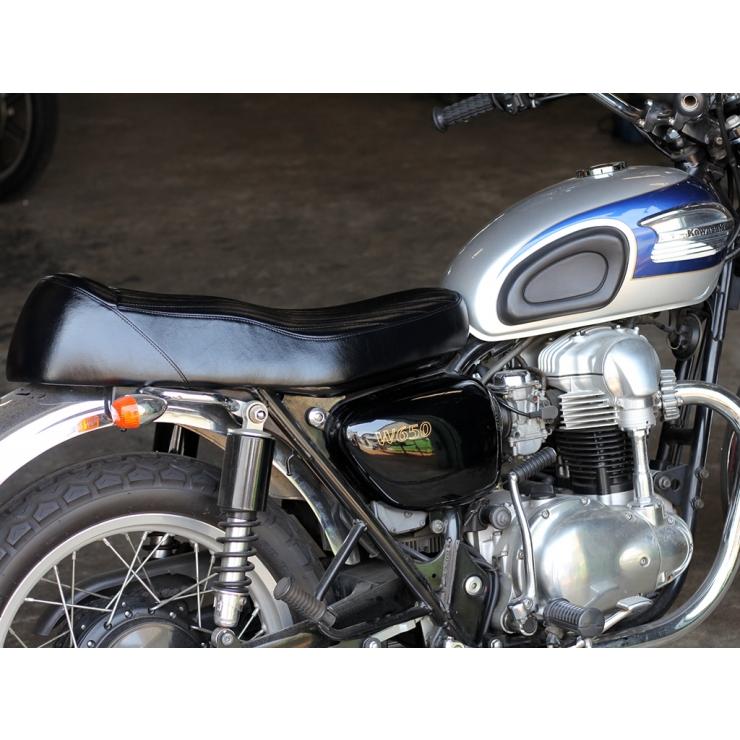MOTOR ROCK W650/400/800用 薄型ベーツタイプ TTシート ブラウン 