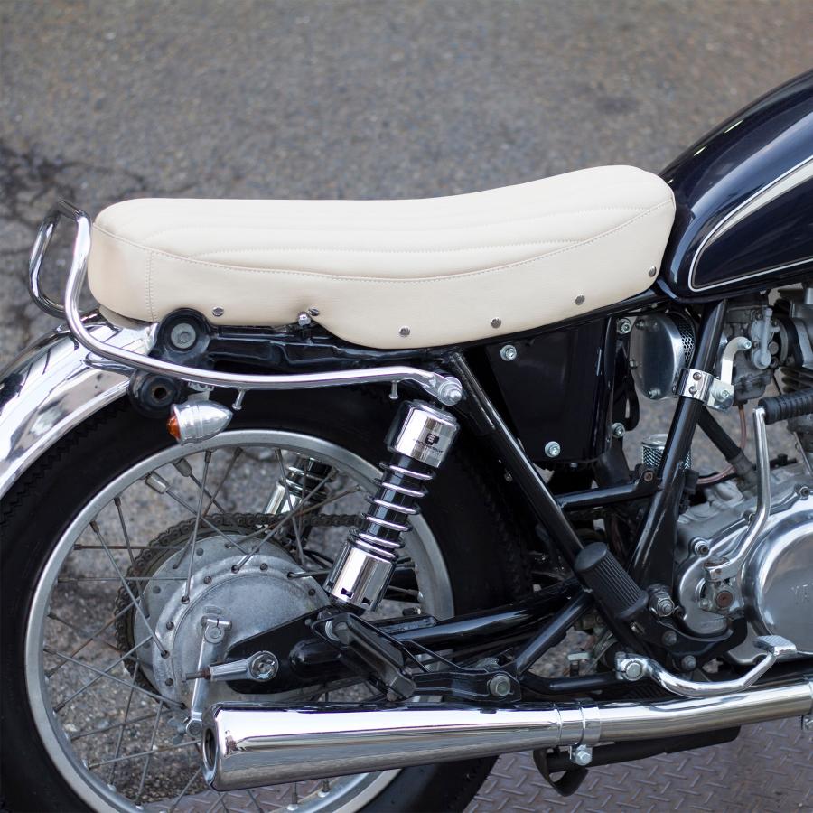 SR400/500用 本革シート ベージュ MOTOR ROCK (MR-SM087)の画像