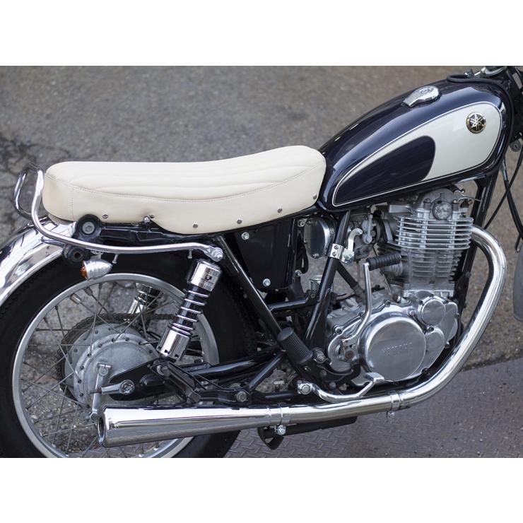 SR400/500用 本革シート ベージュ MOTOR ROCK (MR-SM087)の画像